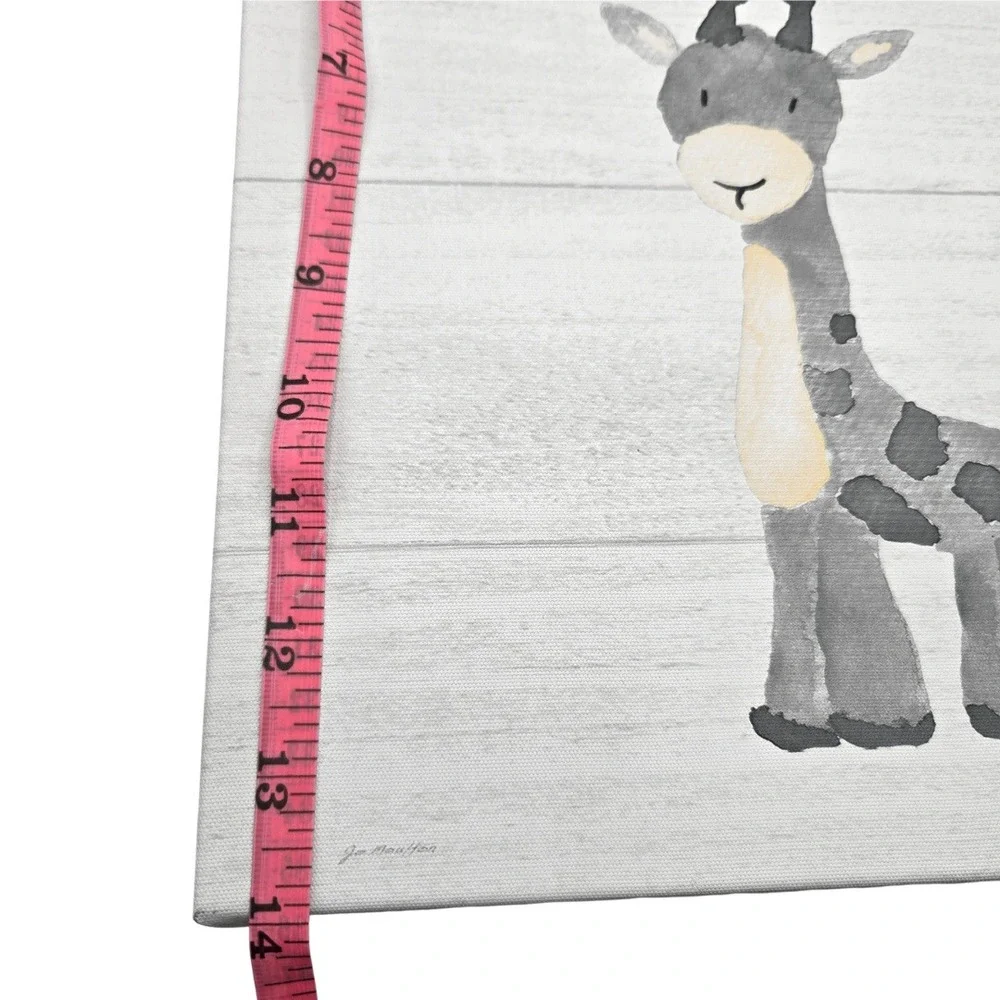 Jo Moulton Safari Animal Canvas Wall Art Kids Set of 3 Nursery Decor Scandi-Boho